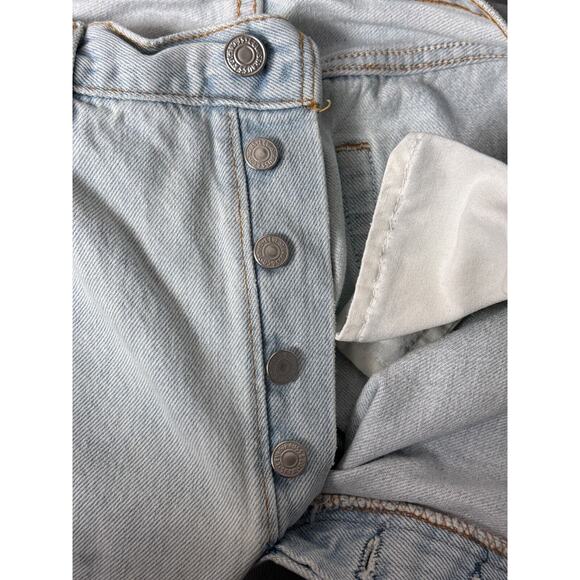 Light Blue Denim Women Shorts - Picture 7 of 8